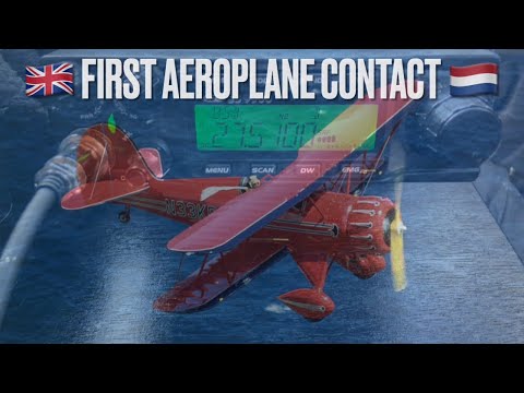 Awesome Aeroplane ✈️ 🇳🇱 contact from the mobile, CB Radio 11m 🇬🇧
