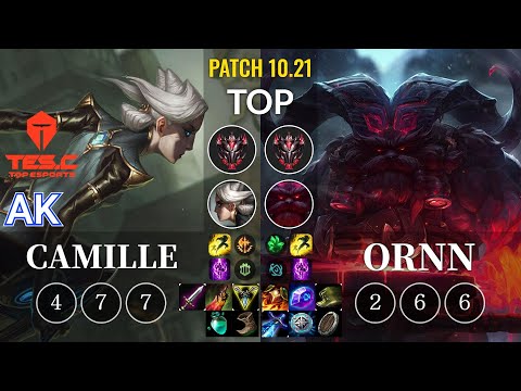 TES AK Camille vs Ornn Top - KR Patch 10.21