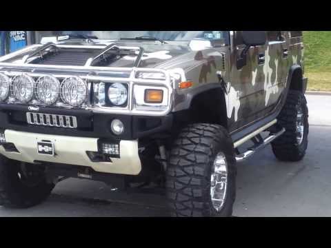 HUGE CAMO H2 HUMMER LIFTED