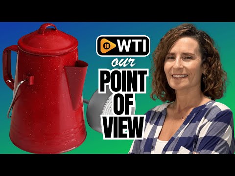 Grip Coffee Percolator (Red) - Durable Glazed Enamel Steel - Prepare Coffee Over the Fire - Camping - WTI product video review