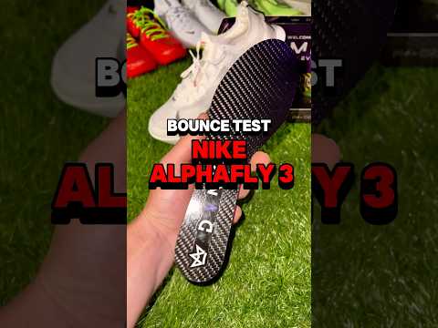 Bounce test Nike Air Zoom ALPHAFLY 3 🤯 #dvnk #carbonfiber #running #soccer #run #perte #foryou #fyp
