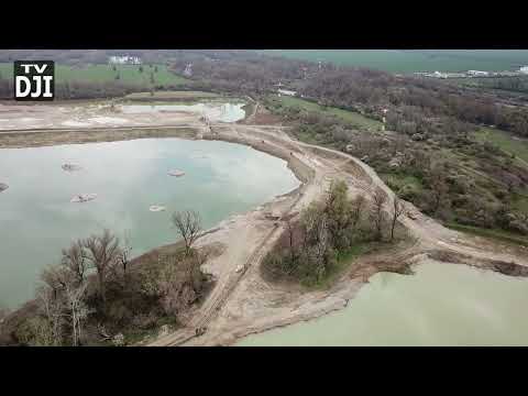 Nové Mesto nad Váhom, Cyklotrasa, Váh, Štrkovňa a dron (9.4. 2023)1080p