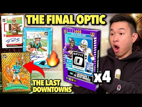 THE LAST EVER OPTIC FOOTBALL (BIG HITS)! 😱🔥 2025 Panini Donruss Optic 🏈 FOTL Hobby Box Review x4