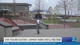 Company warns thieves in Beaumont against stealing new electric scooters