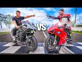 O GRANDE RACHA CONTRA O BRUNO MINHA KAWASAKI H2 VS PANIGALE