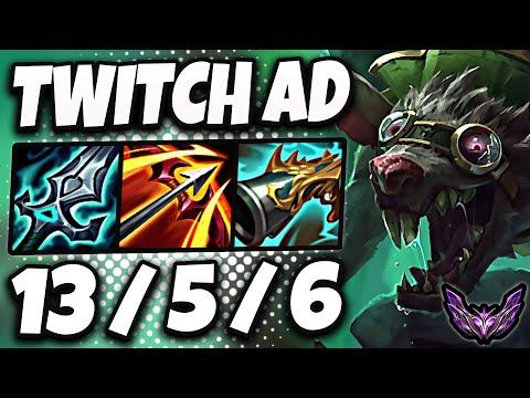 Twitch vs Ezreal [ ADC ] Patch 14.13 Korea Grandmaster ✅