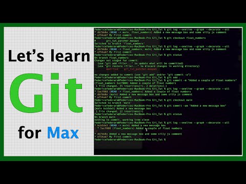 Let's learn Git and use it with Max/MSP 👾