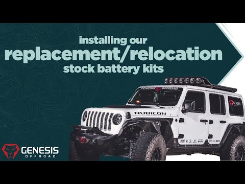 Jeep JL Stock Battery Relocation/Replacement Kits Installation