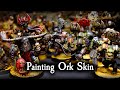 Ork Skin Tutorial (Speed Painting 1000+ Points of Goffs)