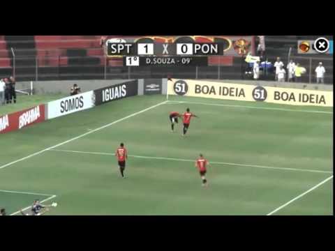 Gol de Diego Souza, Sport 1 x 1 Ponte Preta 16/08/2015, Brasileiro Série A 2015