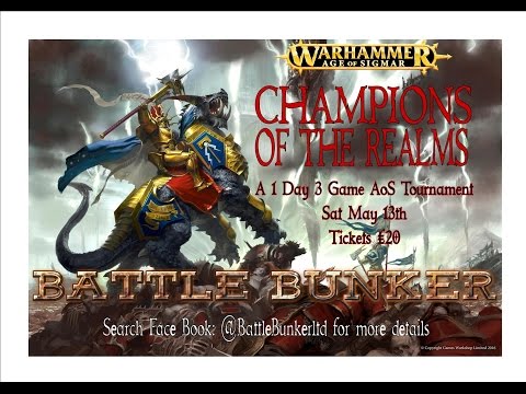 Battle Bunker Live - Death vs Chaos  - Champions of the Realms AoS tournament