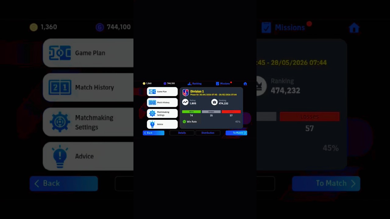 eFootball Hạng 1🥇highlights🚀💥 #3#efootball
