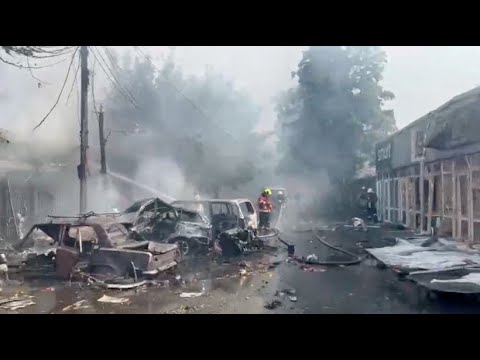 Mindestens 17 Tote bei russischem Angriff in Ostukraine überschatten den Besuch von Blinken