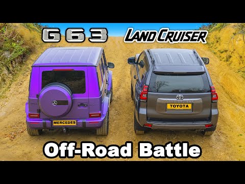 AMG G63 vs Toyota Land Cruiser: OFF-ROAD RACE \u0026 BATTLE