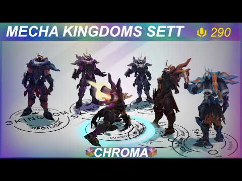 Mecha Kingdoms Sett Chromas Preview | SKingdom - League of Legends