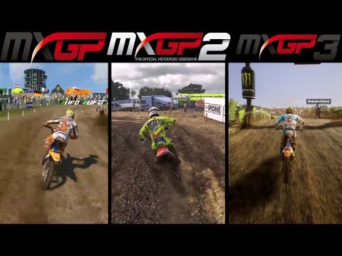 MXGP vs MXGP 2 vs MXGP 3 - Gameplay Comparasion (HD)
