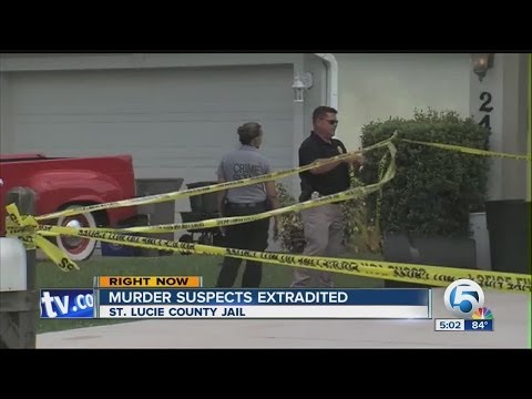 Murder suspects extradited