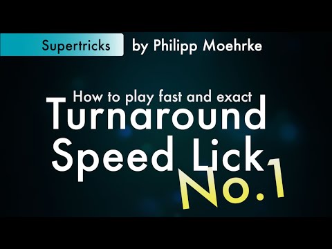 Philipp Moehrkes Turnaround Speed Lick No. 1