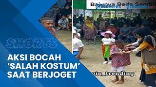 Aksi Seorang Bocah Ikut Kontes Joget Jadi Sorotan Lantaran 'Salah Kostum'