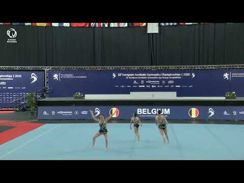 Belgium - 2025 ACRO European Champions, Junior Women's Groups Balance