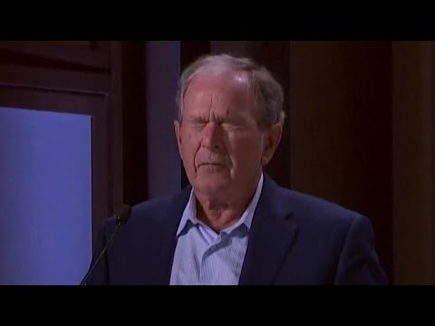 Bushs felsägning: Fördömer invasionen av Ukraina – och Irak | TV4Nyheterna | TV4 & TV4 Play
