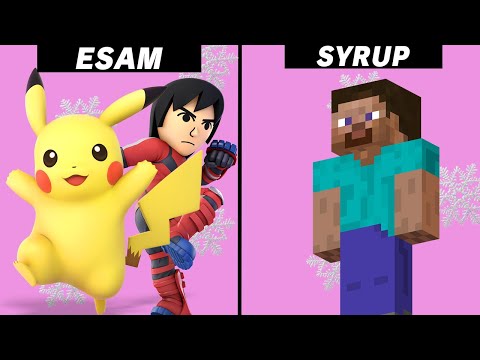 ESAM (Pikachu/Mii Brawler) vs Syrup (Steve) - Santa Paws Top 16