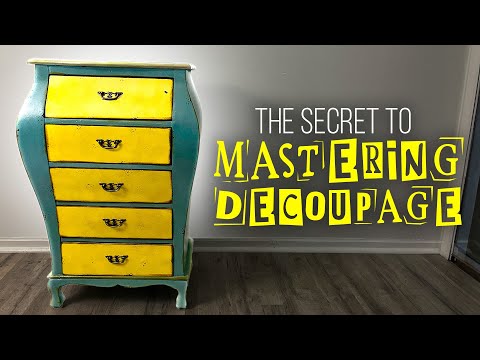 The Secret to MASTERING Decoupage on Furniture