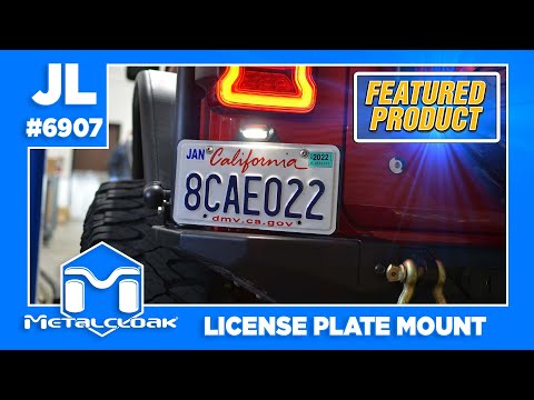 Featured Product: MetalCloak Swing-A-Way License Plate Relocation Mount for the Jeep JL Wrangler