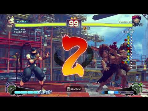 Fujino [Akuma] vs LiveHame [Ibuki] SSF4 Japanese Online Ranked Matches - TRUE-HD
