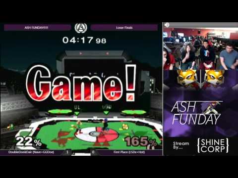 SC | Nave + SC | GGDoe (Falco/Fox) vs LSDx + Hot (Fox/Marth/Roy) - ASH Funday Melee Doubles LFs