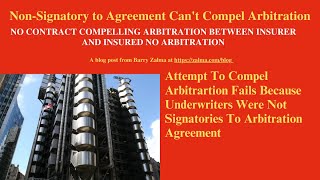 Non-Signatory to Agreement Can't Compel Arbitration