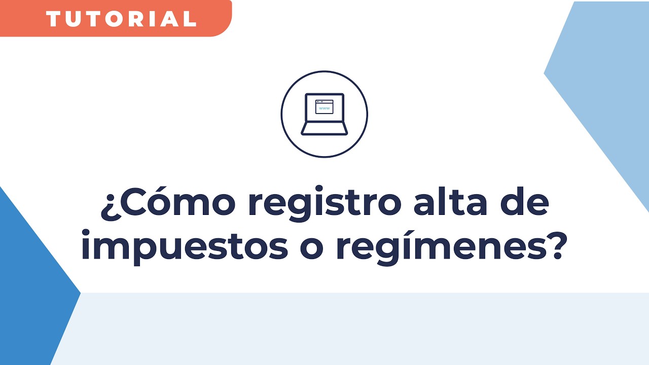 ¿Cómo registro el alta de impuestos o regímenes?