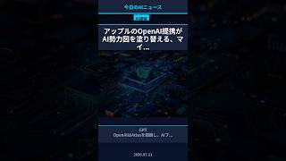 アップルのOpenAI提携がAI勢力図を塗り替える、マイ... #Shorts