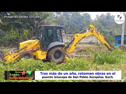 Retoman trabajos en el puente Ixtacapa