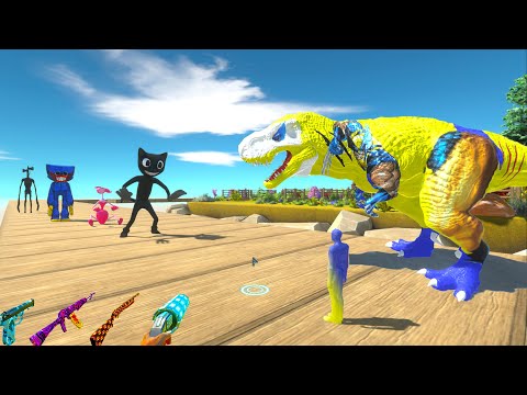 WOLVERINE T-REX HELPS FPS AVATAR in RESCUE MISSION JURASSIC PARK  - ARBS