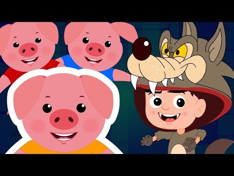 I TRE PORCELLINI | bambini canzone | i bambini rima | poesia per bambini | Three Little Pigs