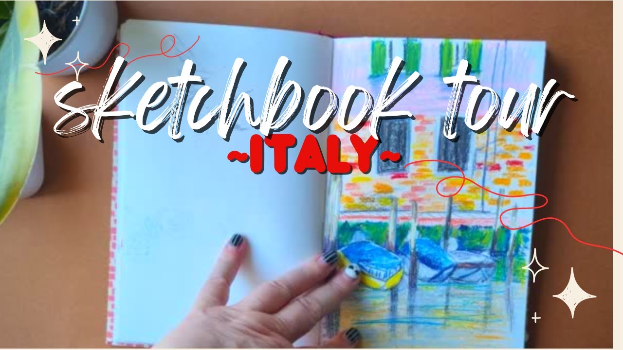 Italy sketchbook tour ⭐ travel sketching flip through