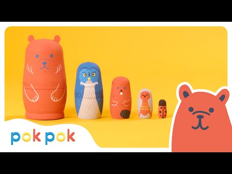 Big & Small 🦖 | Animals, Dinos, Cars | Toddler Learning | Pok Pok