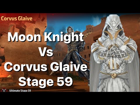 Moon Knight Vs Corvus Glaive Stage 59-Marvel Future Fight