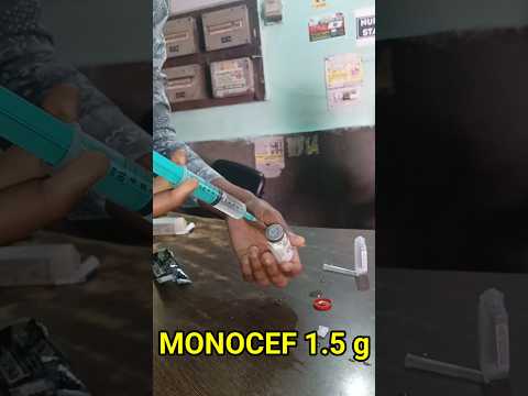 How to dilute injection ? injection ko kaise ghole ? Green Instrument #injection #monocef #doctor
