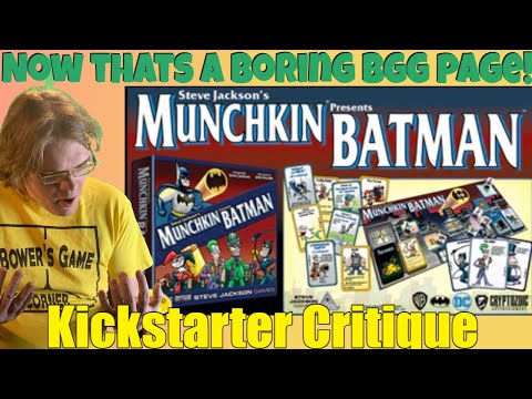 Munchkin Batman - Kickstarter Critique Review