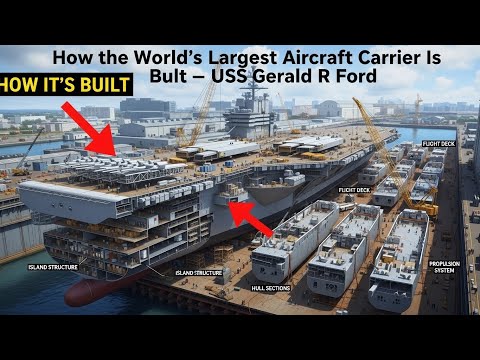 Inside America’s Mega Shipyard — Building the USS Gerald R. Ford (CVN-78)