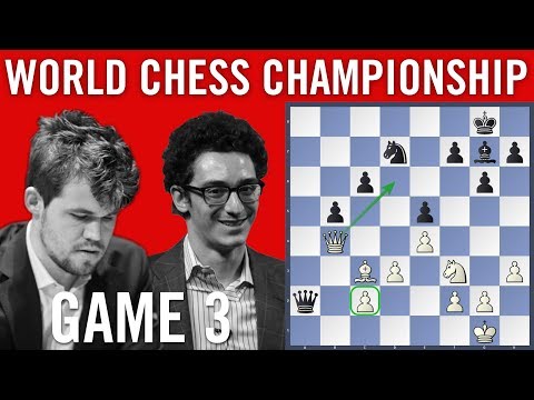 World Chess Championship 2018 Game 3: Magnus Carlsen vs Fabiano Caruana