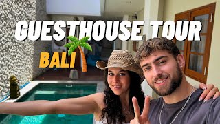 BALI GUESTHOUSE TOUR (HOW WE LIVE CHEAP) 🌴🏠🛌