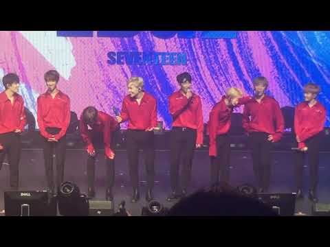 170827 Hoshi singing I Don't Wanna Cry in English (Seventeen 세븐틴 Diamond Edge In NY)