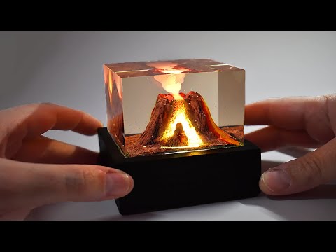 Fun and Easy Project To Make An Active Volcano Resin Lamp