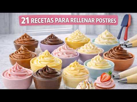 All Cake Creams in ONE VIDEO! 21 Buttercream, Meringue, and Chantilly Recipes!