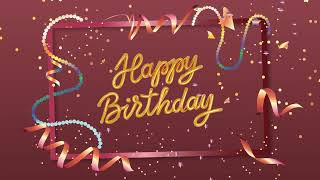 Happy Birthday Screensaver - Ribbons and Pearls - Happy Birthday Wallpaper - HD - 1HR