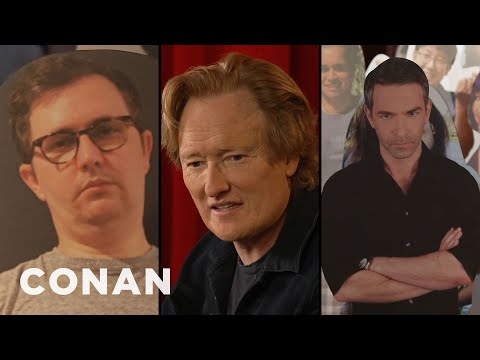 喬丹-施蘭斯基加入柯南的紙板剪紙觀眾 - CONAN on TBS. (Jordan Schlansky Joins Conan’s Cardboard Cutout Audience - CONAN on TBS)
