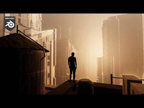 Blender Blade Runner inspired Scene Tutorial | Kitbashing with Eevee